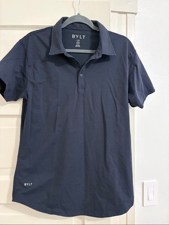 BYLT Basics Other - Bylt lux Men's Navy Short-Sleeve Polo Shirt size medium